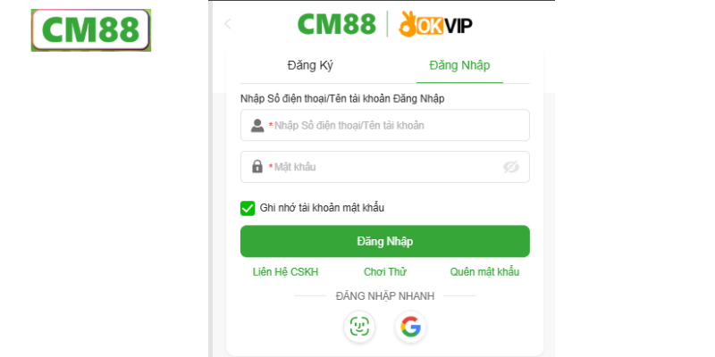 Hướng dẫn đăng ký tài khoản CM88